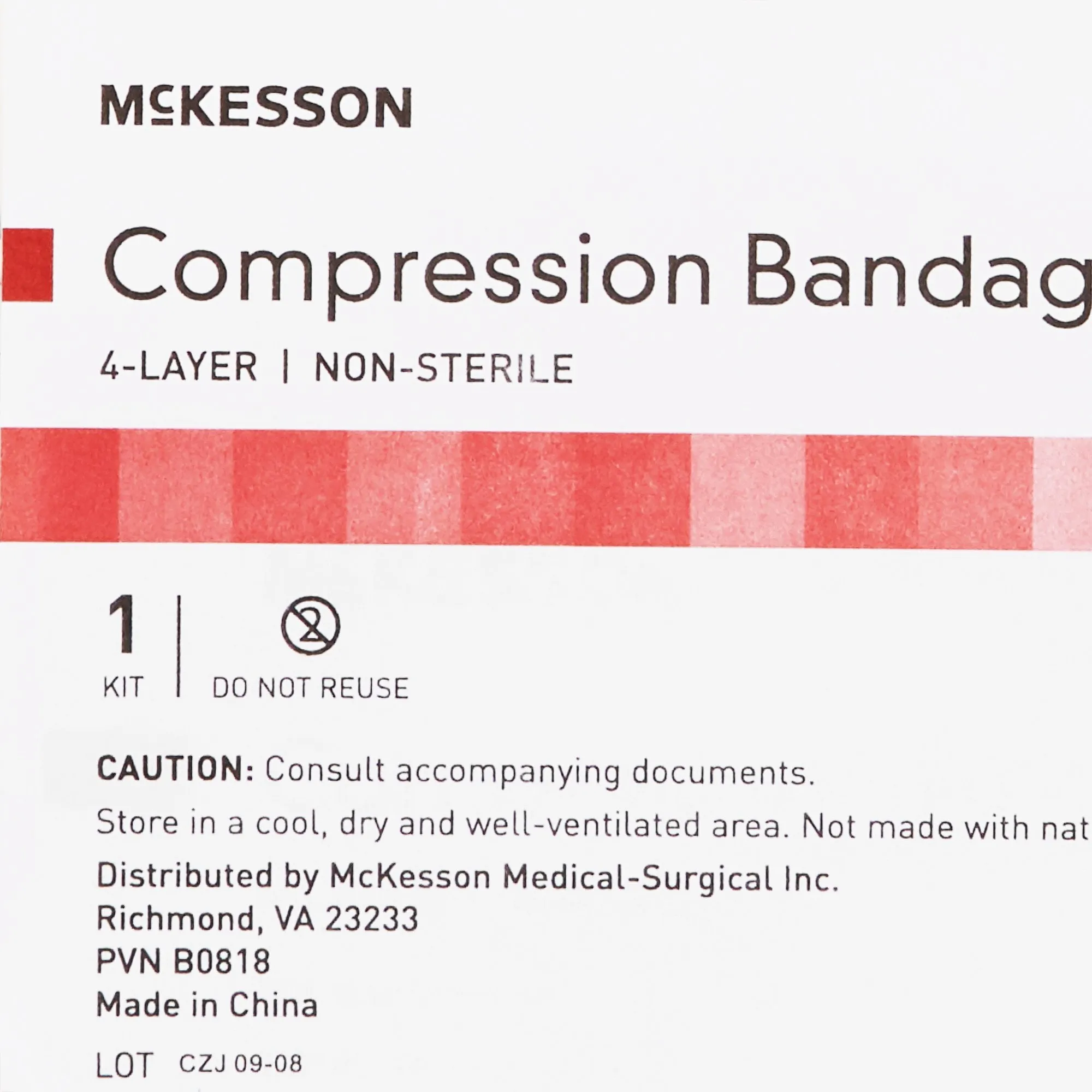 McKesson Self-adherent Closure 4 Layer Compression Bandage System