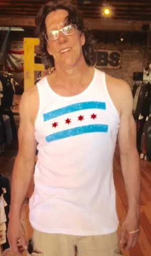 Men's Chicago Flag Rib Tank