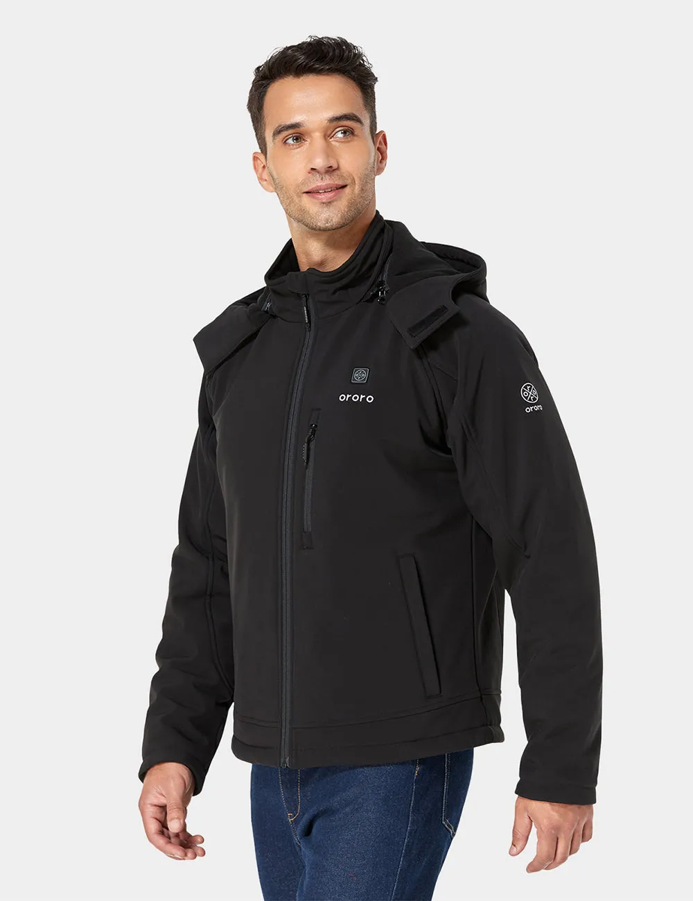 Men's Classic Heated Jacket - Black & Blue / Black