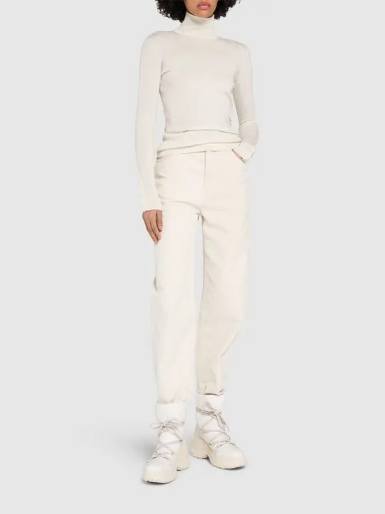 Moncler   Cropped cotton jeans 