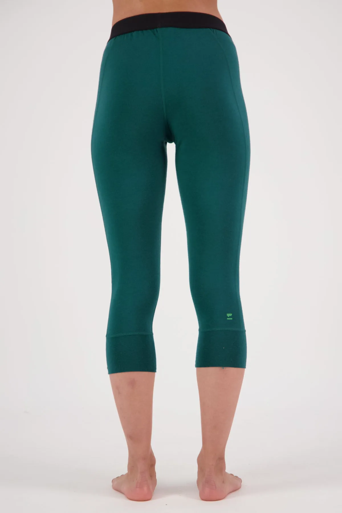 Mons Royale Cascade Flex 200 3/4 Legging Womens Evergreen