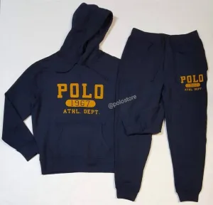 Nwt Polo Ralph Lauren Navy Athl. Dept 1967 Hoodie with Navy Athl. Dept 1967 Joggers