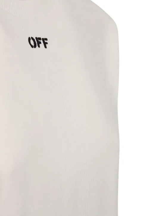 Off-White   Off cotton blend jersey t-shirt 