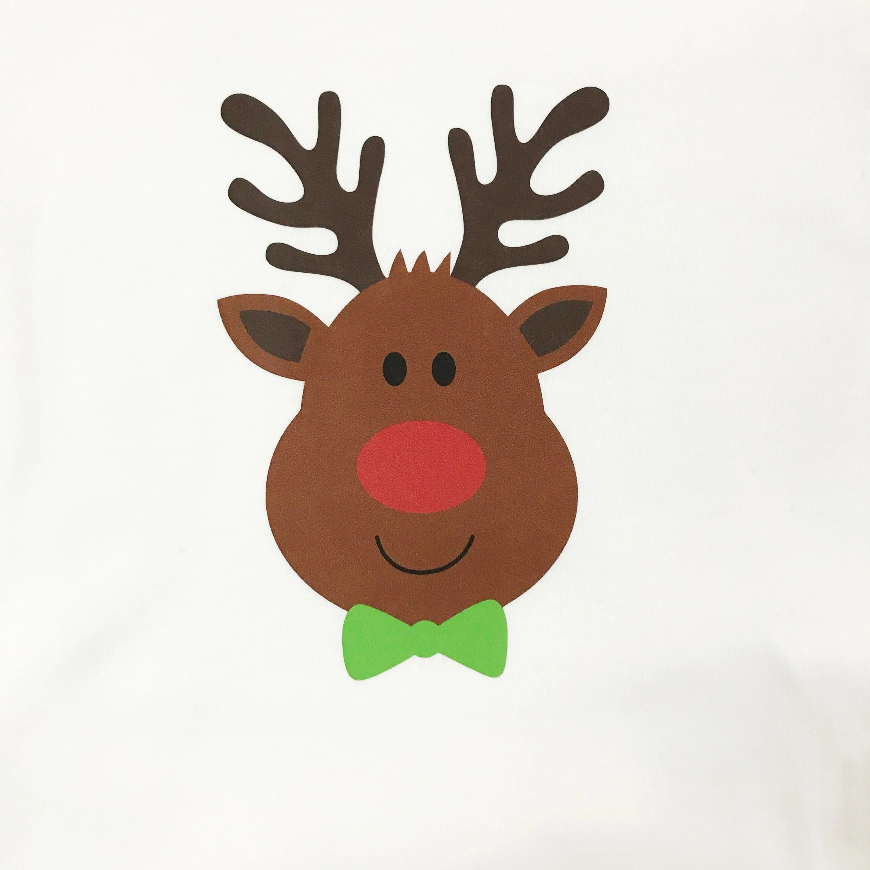 Personalised First Christmas Rudolph Baby Grow or T shirt for Boys