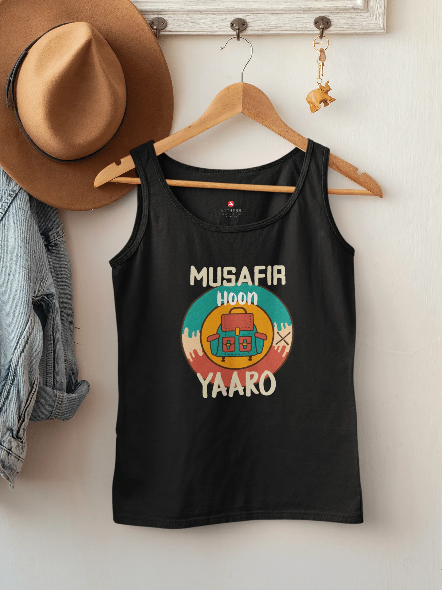 "MUSAFIR HOON YAARO"- SLEEVELESS T-SHIRTS