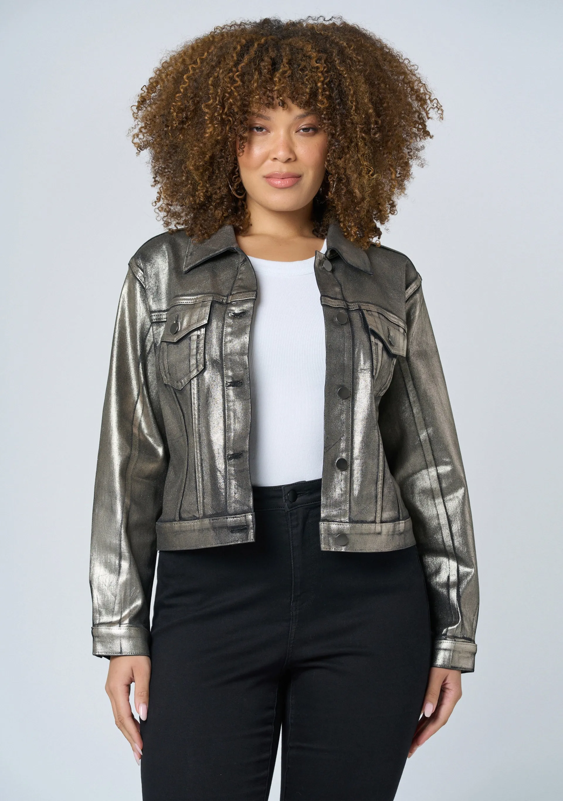 Rema Foil Denim Jacket