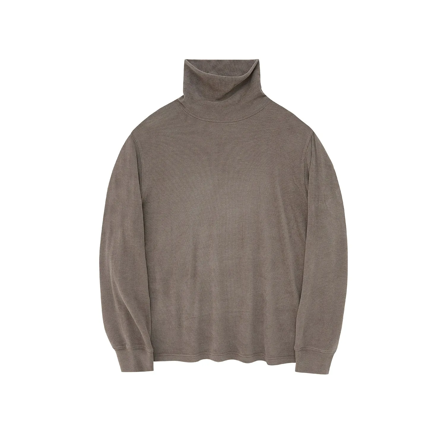 Ruched Turtleneck Oversized Long Sleeve Base Layer