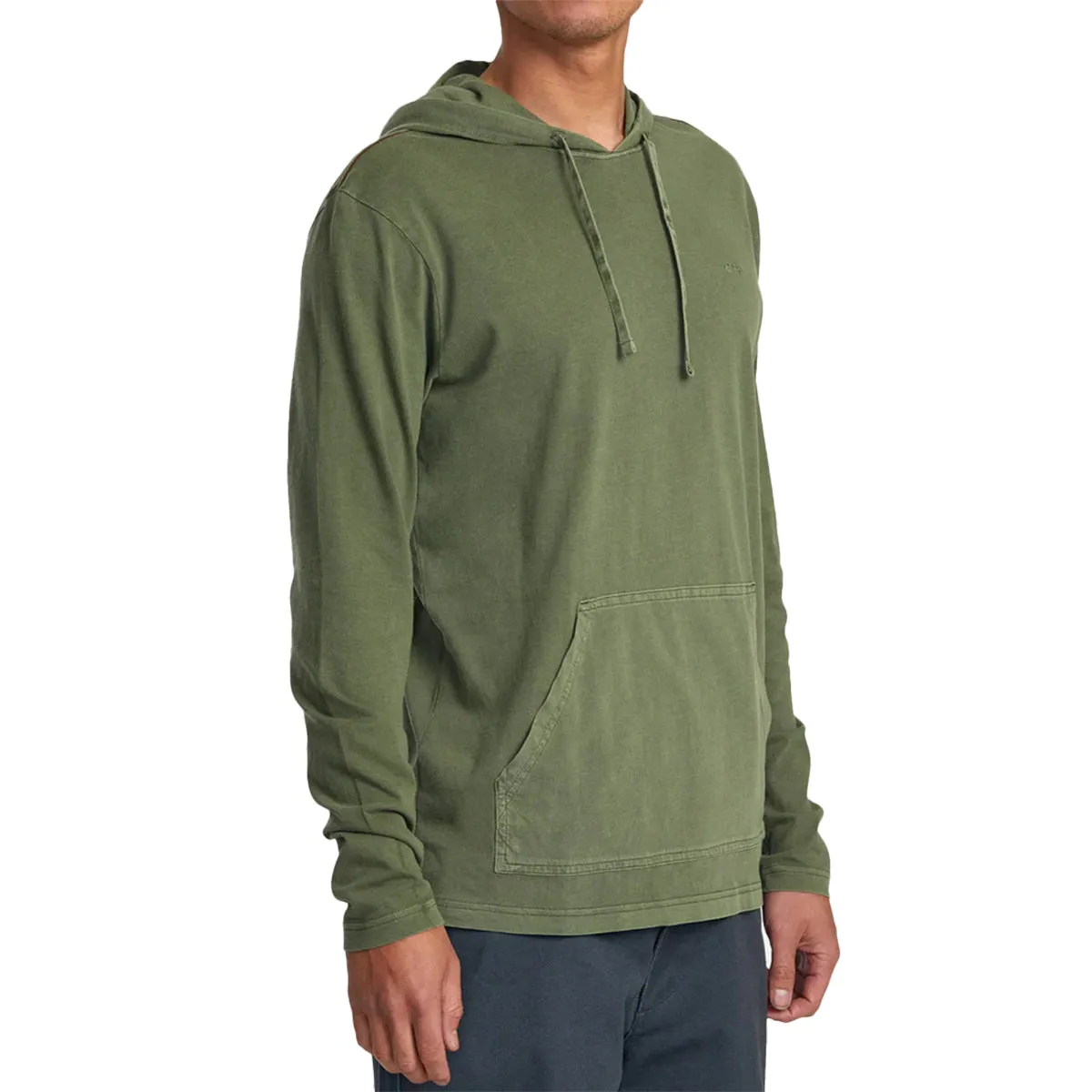 RVCA PTC Pigment Long Sleeve Hooded Pullover T-Shirt