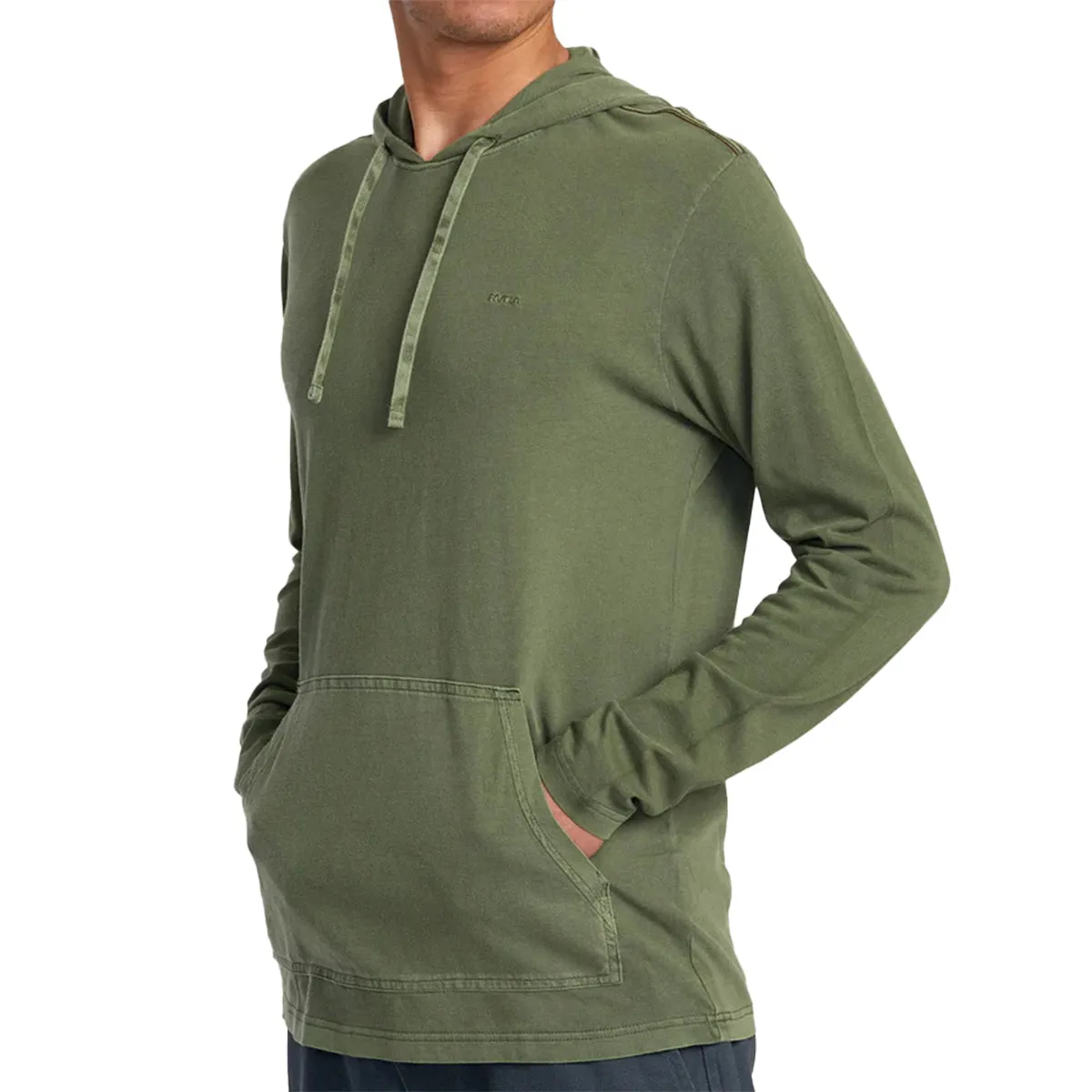 RVCA PTC Pigment Long Sleeve Hooded Pullover T-Shirt