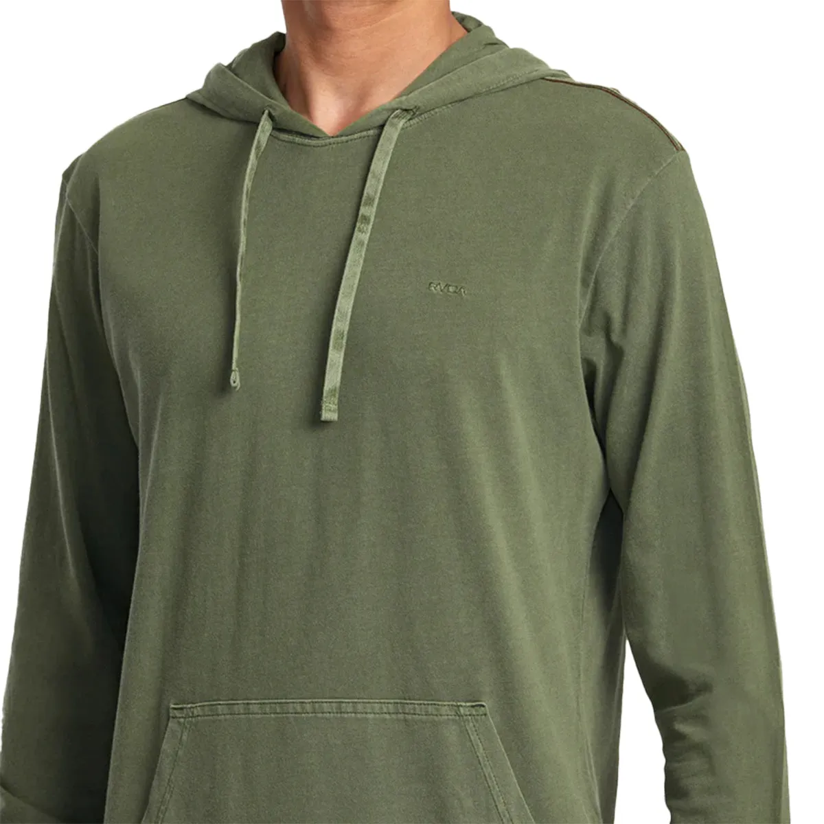 RVCA PTC Pigment Long Sleeve Hooded Pullover T-Shirt