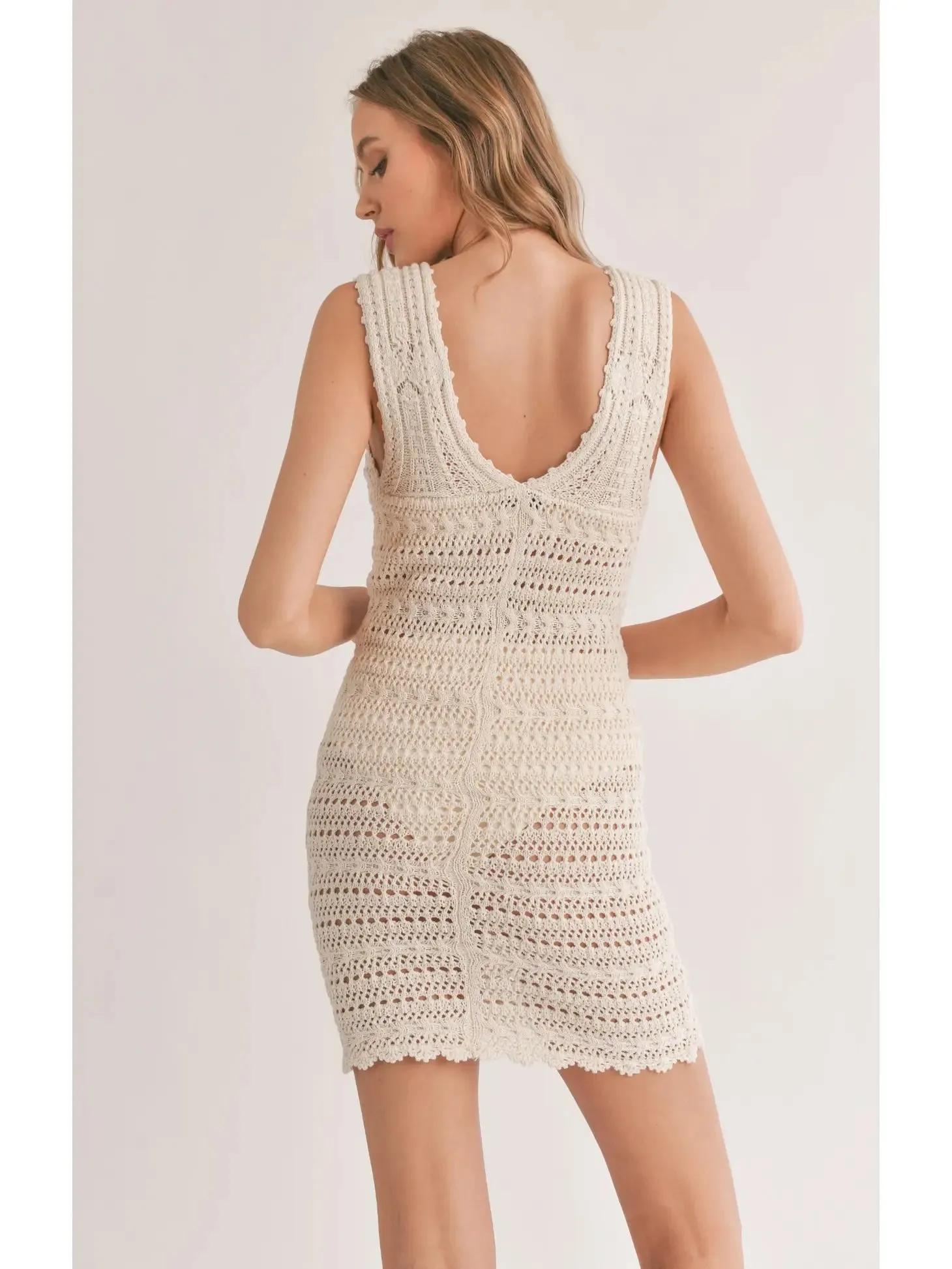 Sadie & Sage Jaz Open Knit Mini Dress