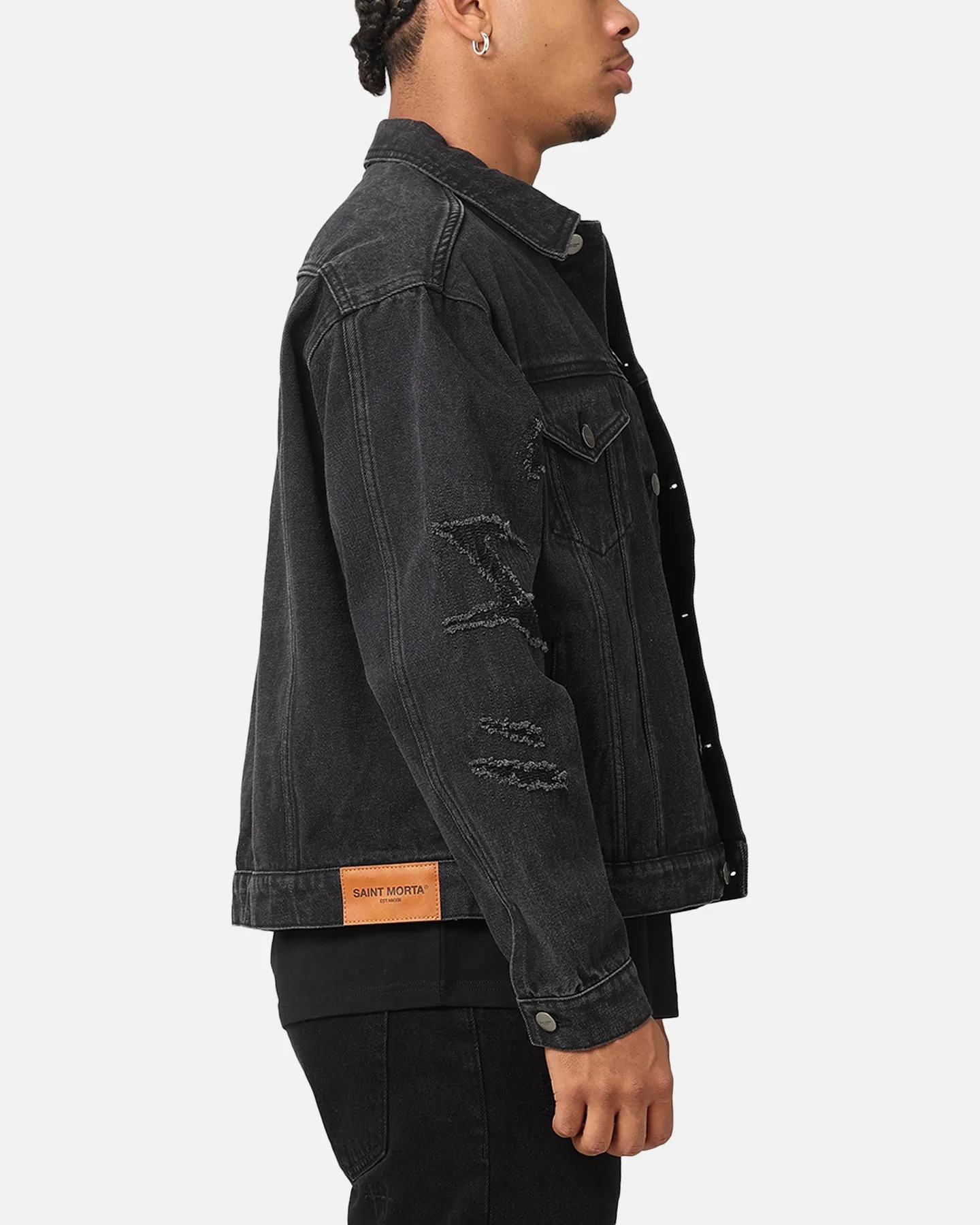 Saint Morta Rage Denim Jacket Black