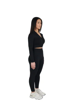 Seamless Cropped Zip Jacket