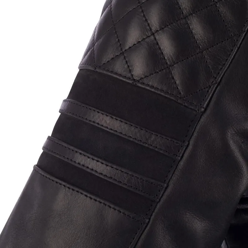 Segura Track Leather Jacket Black