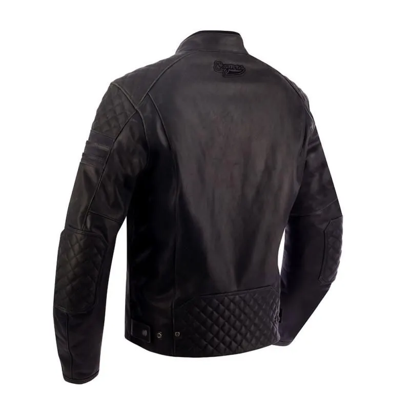 Segura Track Leather Jacket Black