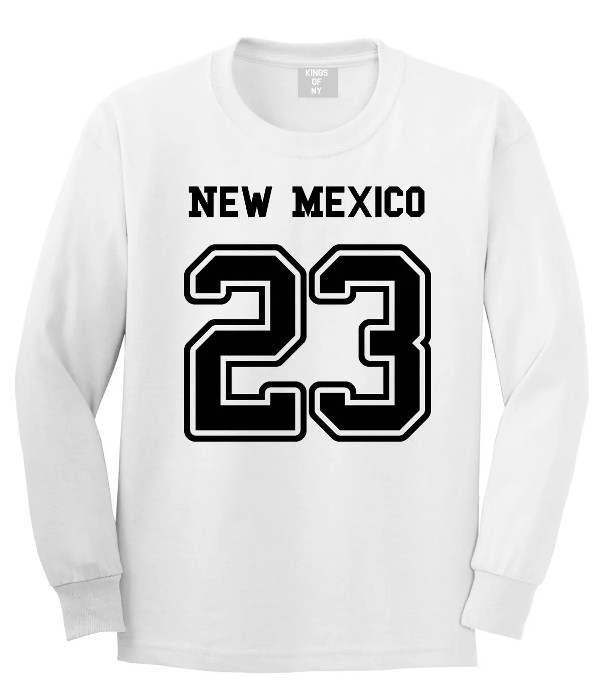 Sport Style New Mexico 23 Team State Jersey Long Sleeve T-Shirt