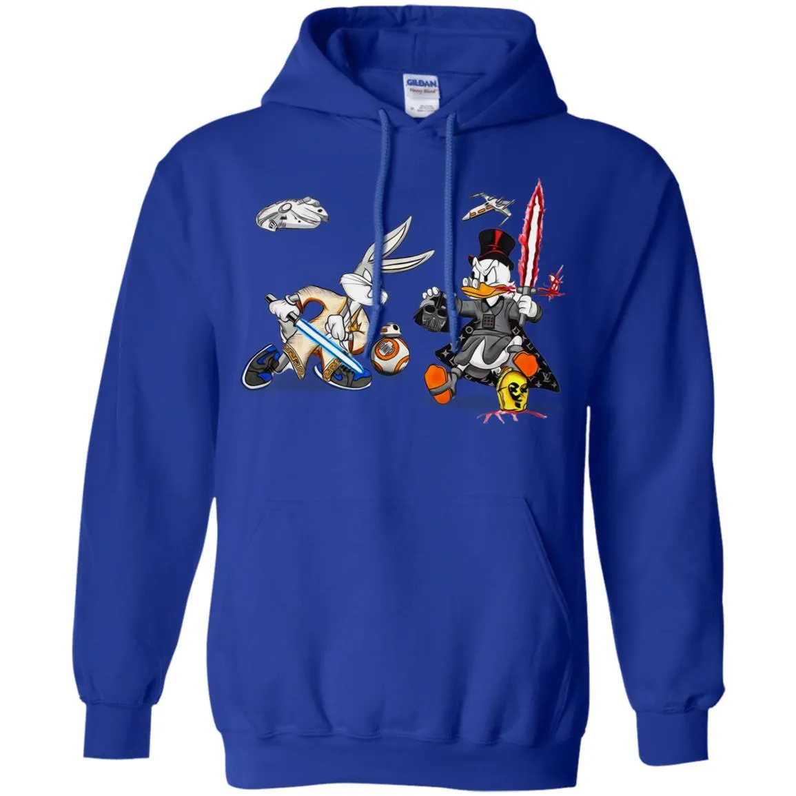 Star Wars T-shirts Rabbit Vs Duck Donald Funny Pullover Hoodie Sweatshirt