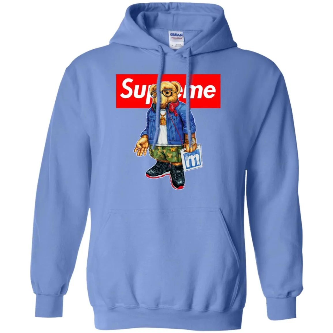 Supreme Bear Style Music T-shirt Pullover Hoodie Sweatshirt