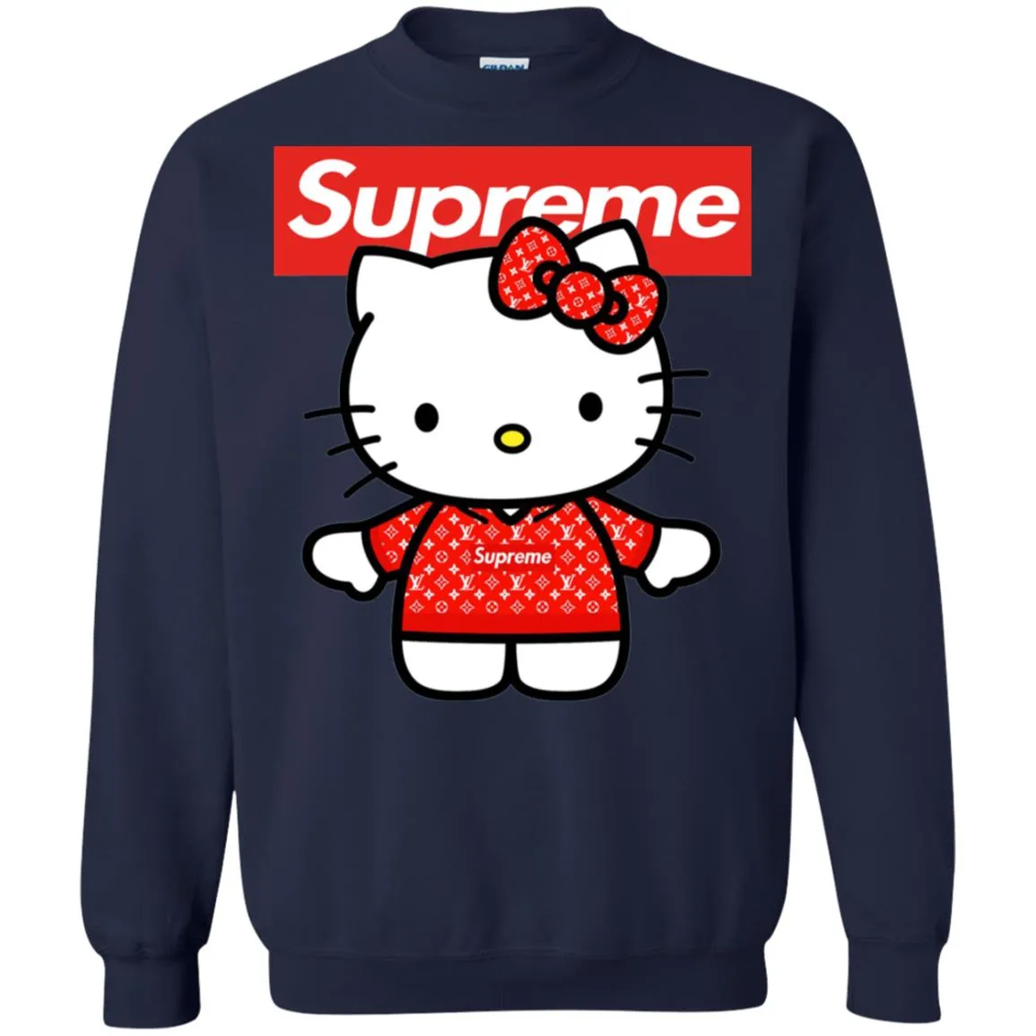 Supreme Hello Kitty Loves T-shirt Crewneck Pullover Sweatshirt