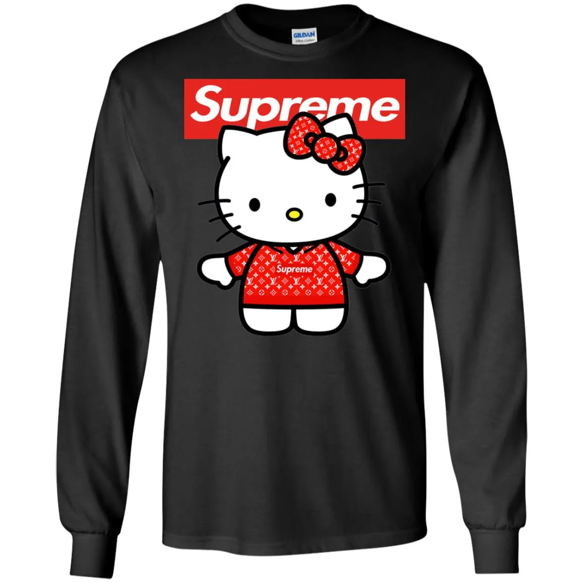 Supreme Hello Kitty Loves T-shirt Men Long Sleeve Shirt