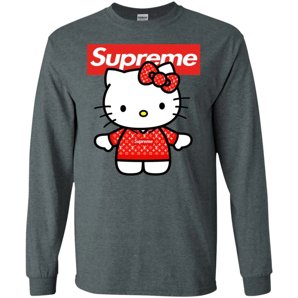 Supreme Hello Kitty Loves T-shirt Men Long Sleeve Shirt