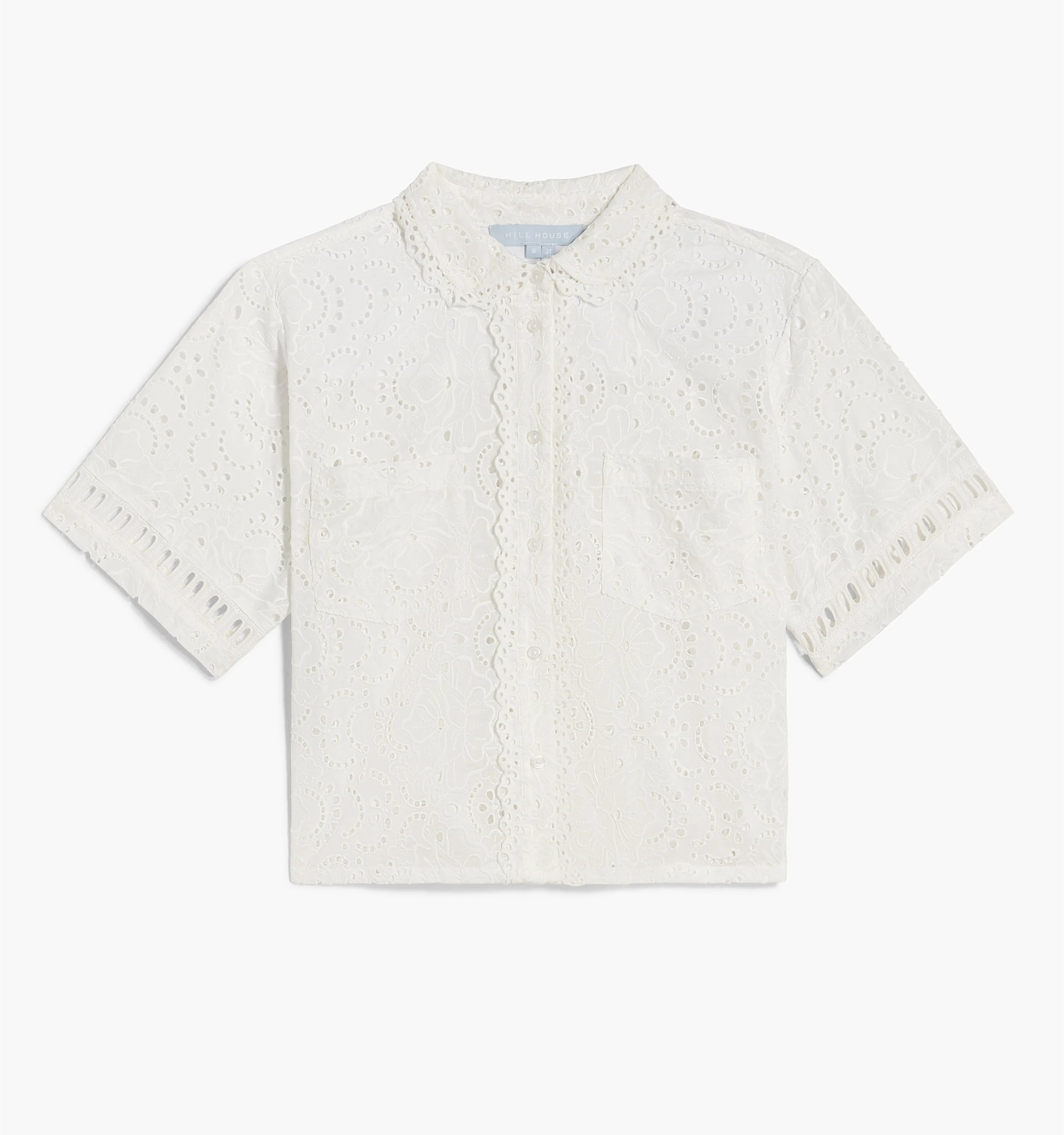 The Annette Top - White Broderie Anglaise