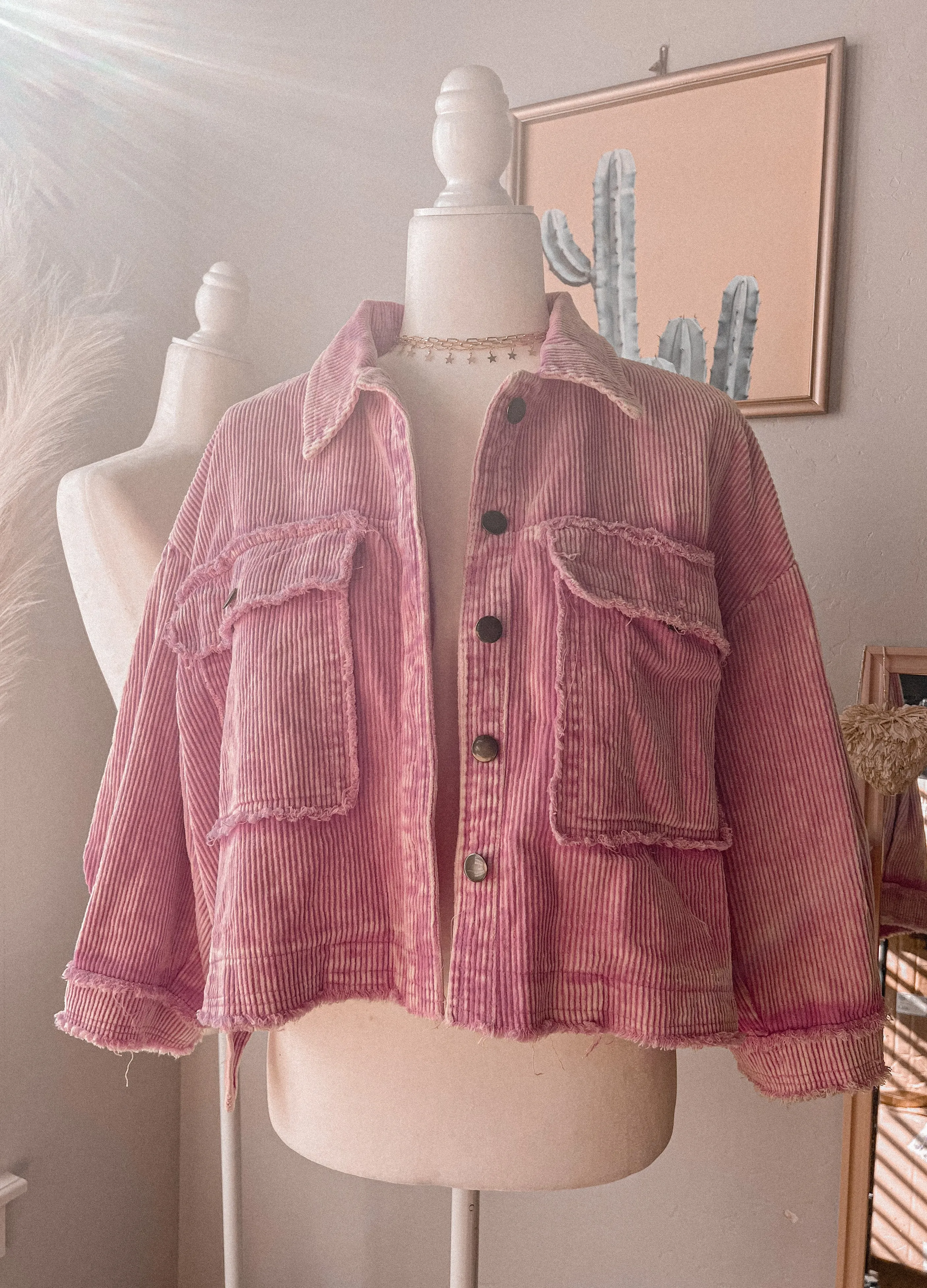 the cool Barbie corduroy cropped jacket *ONLY SM LEFT*