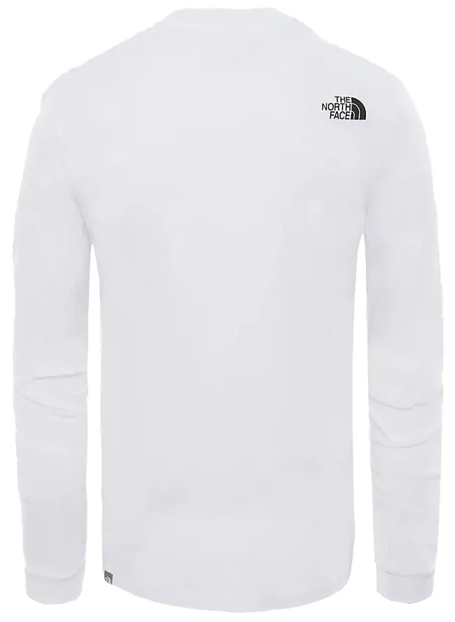 The North Face Mens Long Sleeve Simple Dome T Shirt White