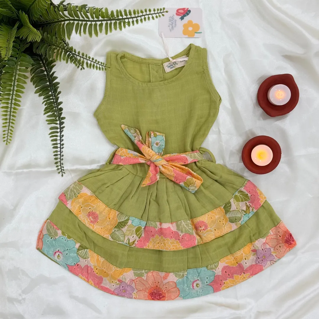 Tiny Tulip - Ethnic two-layer frock