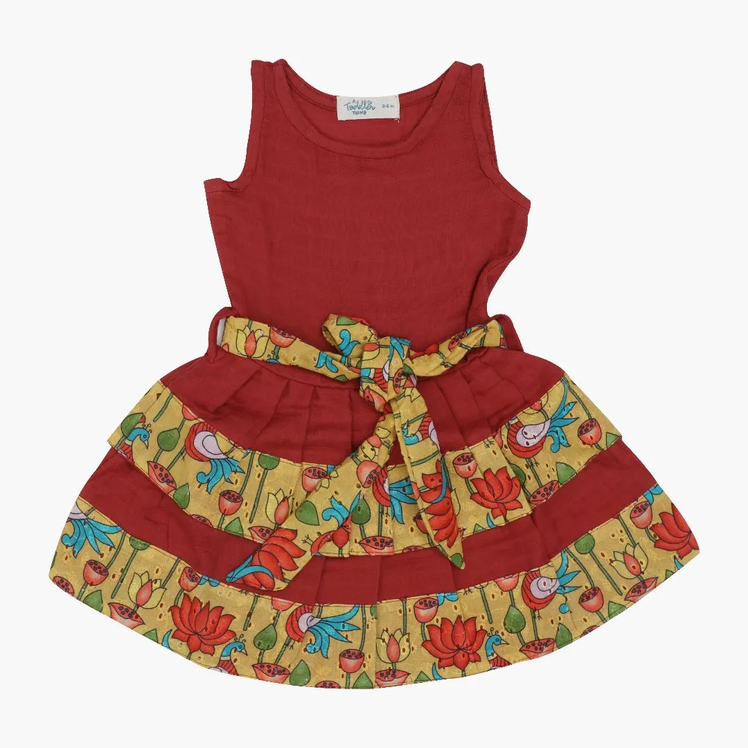 Tiny Tulip - Ethnic two-layer frock