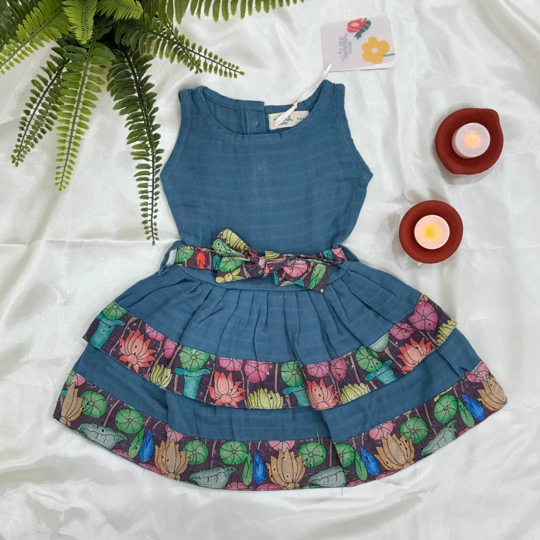 Tiny Tulip - Ethnic two-layer frock