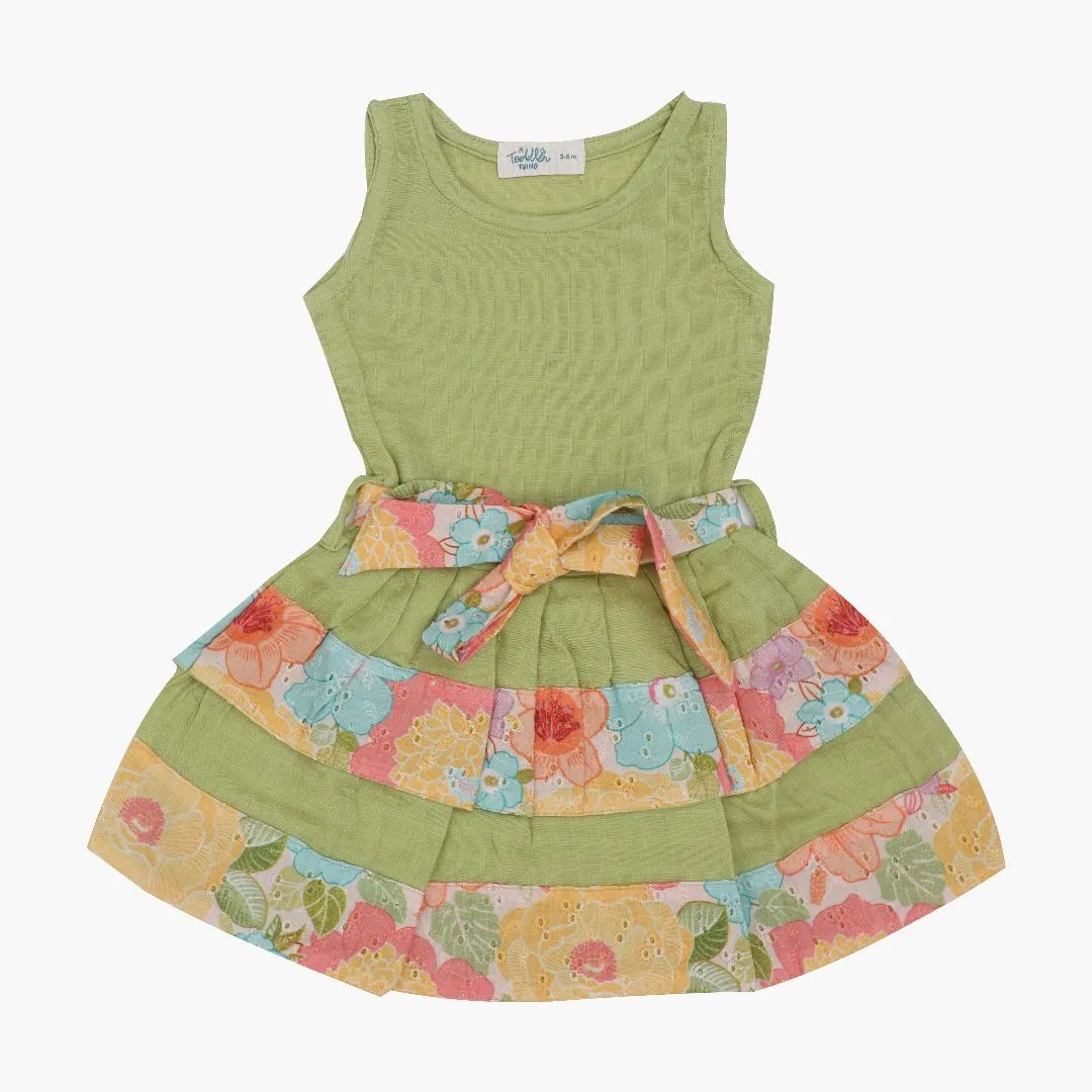 Tiny Tulip - Ethnic two-layer frock