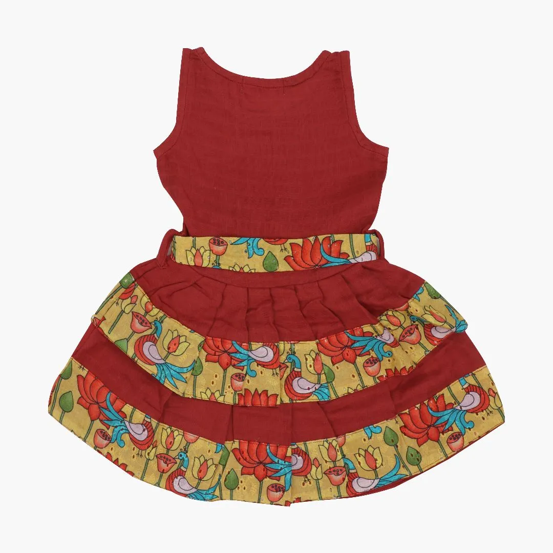 Tiny Tulip - Ethnic two-layer frock