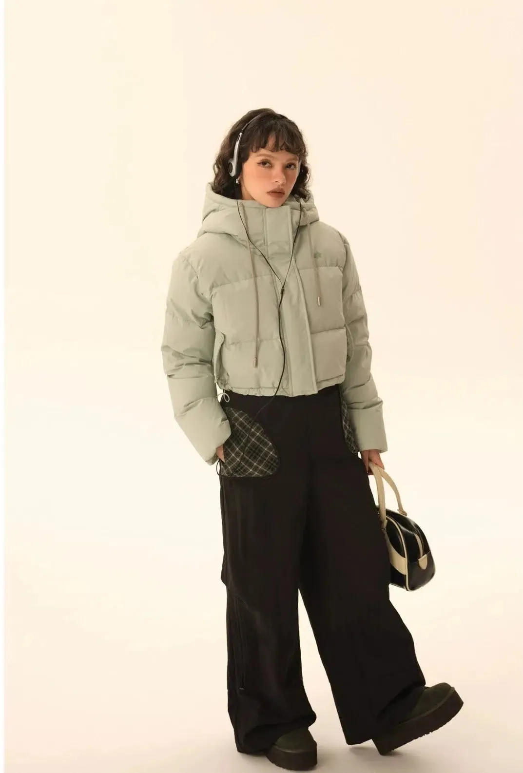 Tom Hooded Cropped Puffer Jacket