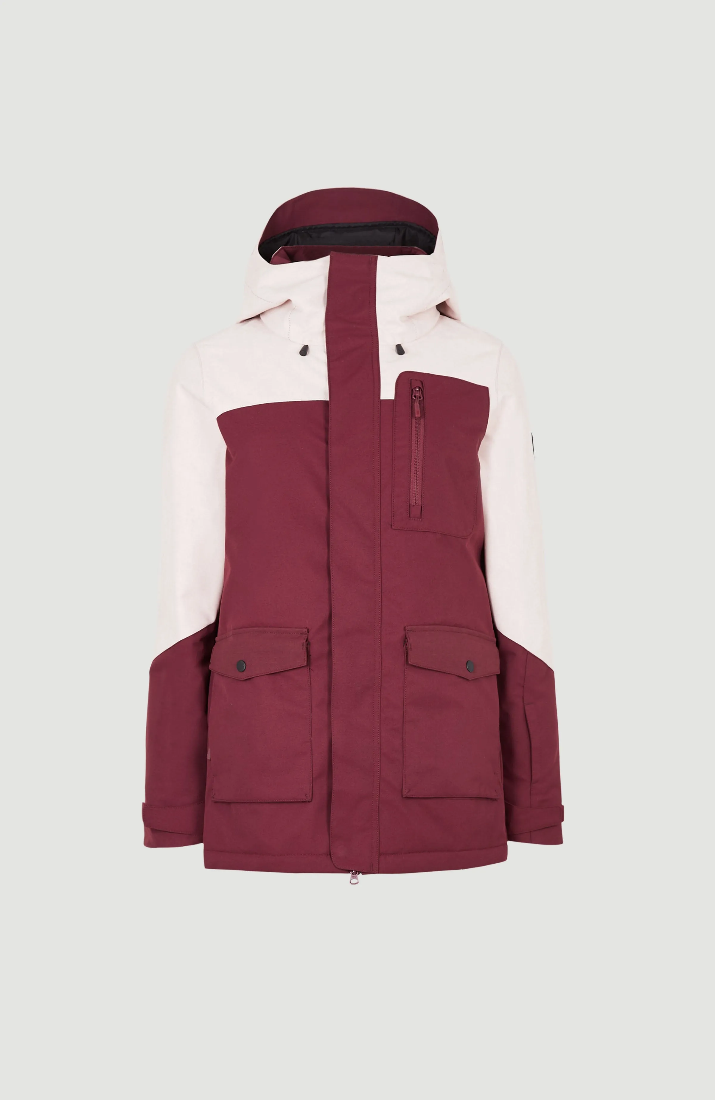 Utility Snow Jacket | Windsor Wine Colour Block