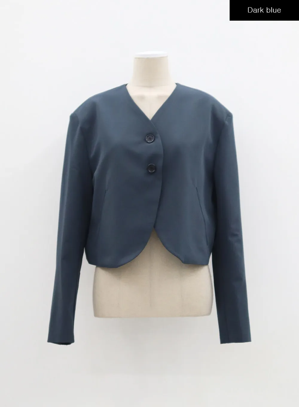 V-Neck Cropped Jacket BF316