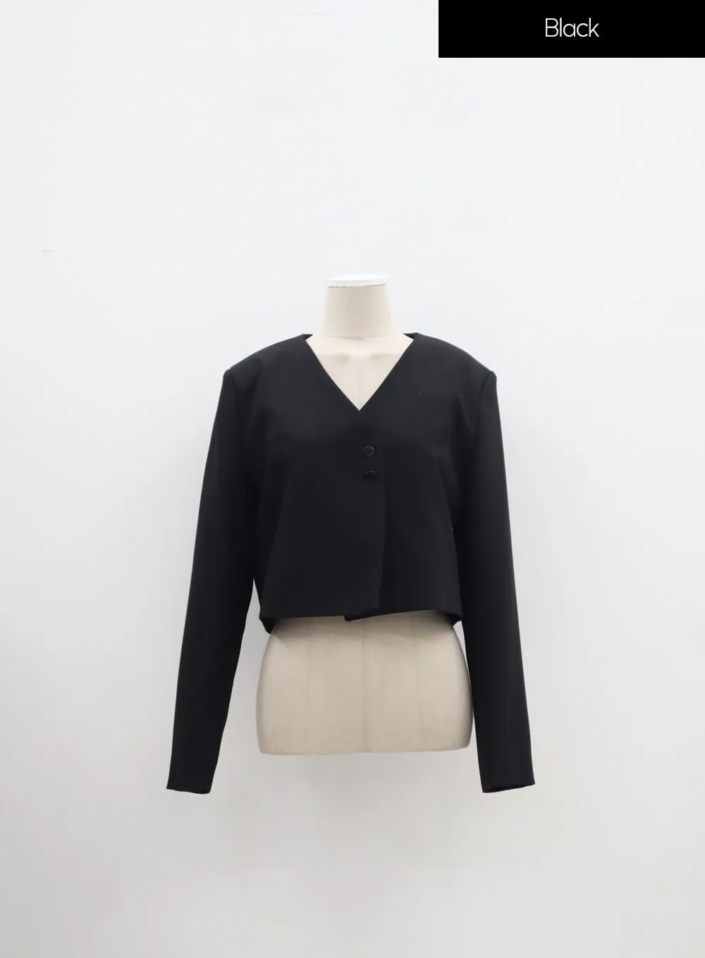 V-Neck Cropped Jacket IM316