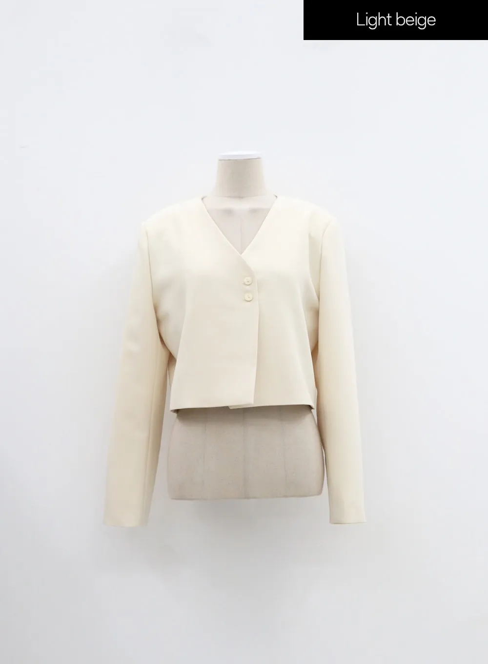 V-Neck Cropped Jacket IM316