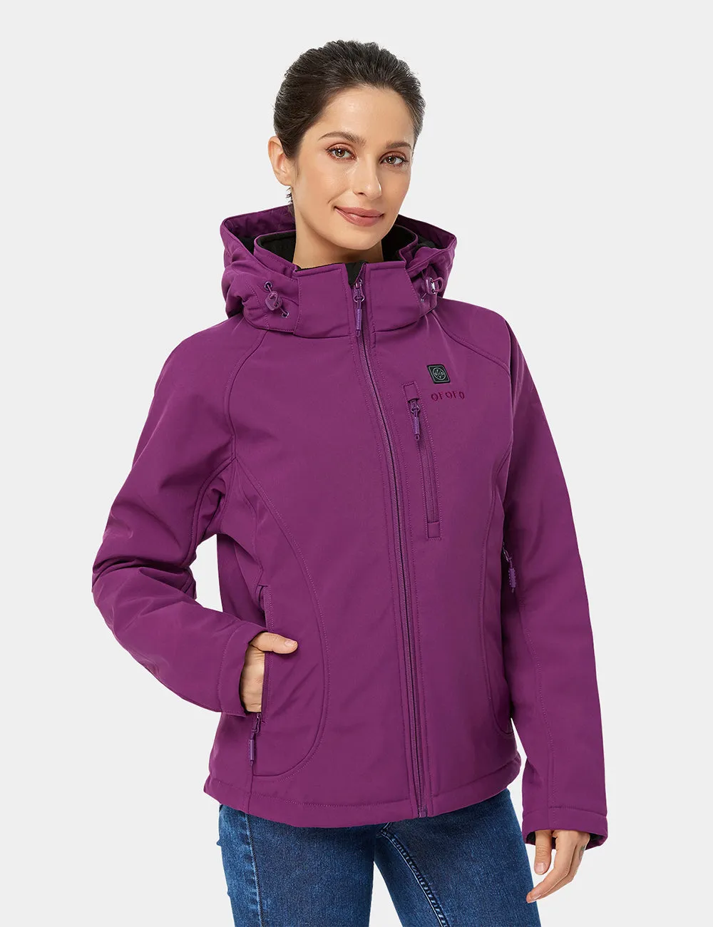 Women's Classic Heated Jacket - Purple/Black