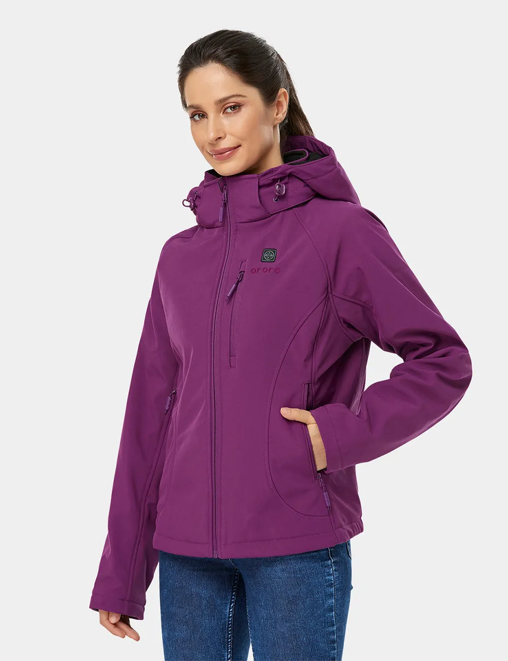 Women's Classic Heated Jacket - Purple/Black