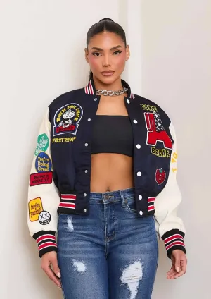 You Are Doing Ok Varsity Jacket Women