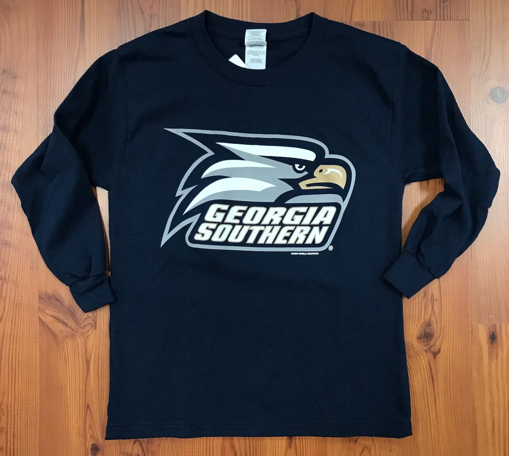 YOUTH Long Sleeve Athletic Eagle Head - Navy