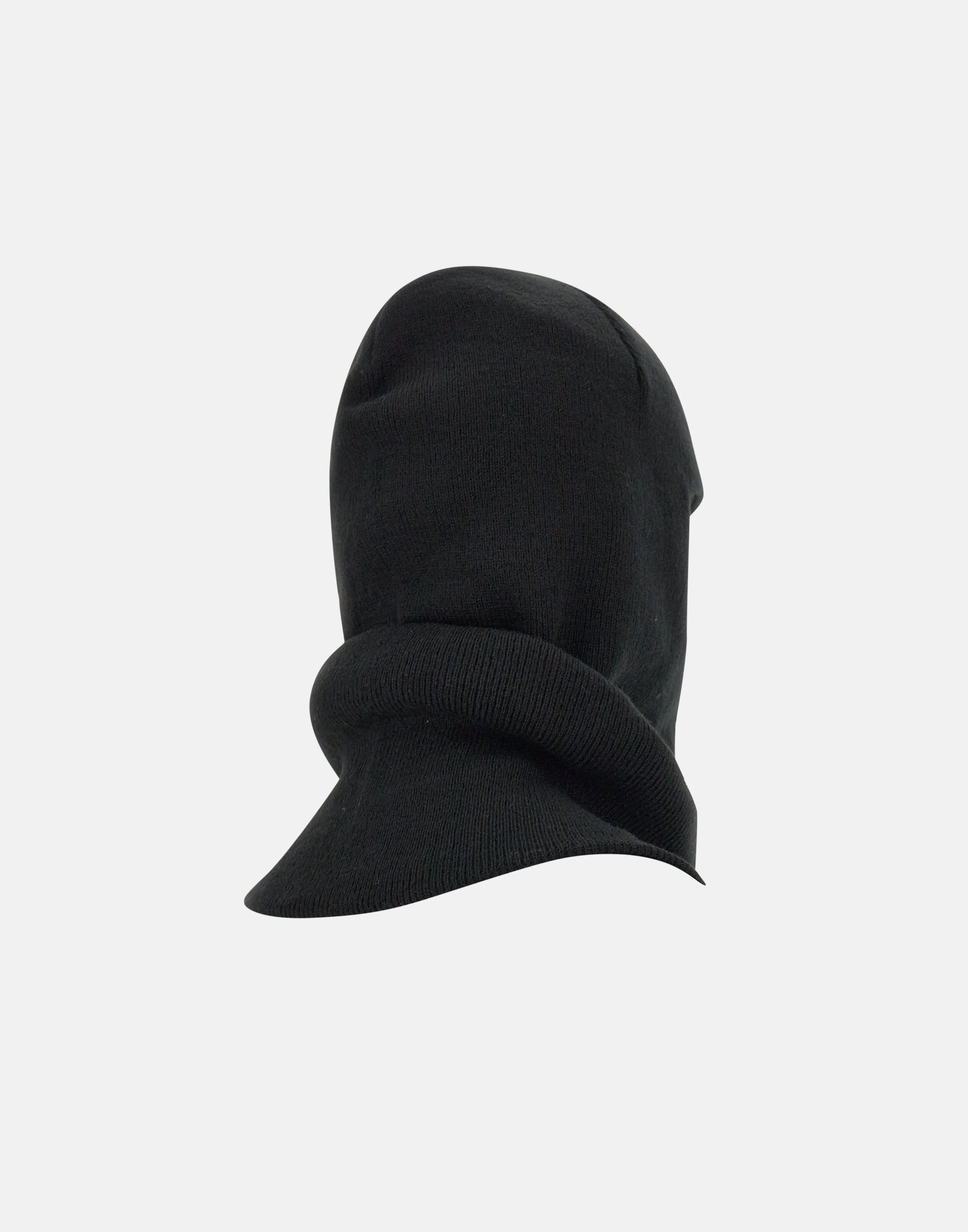 Zip Mask Balaclava Black Recycled Polyester